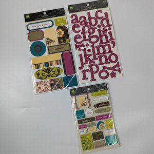 Making Memories Funky Vintage Lot Scrapbooking Junk Journal Ephemera Stickers